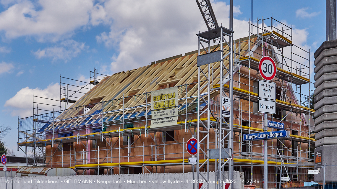 06.04.2023 - Baustelle Niederalmstraße 16 in Neuperlach